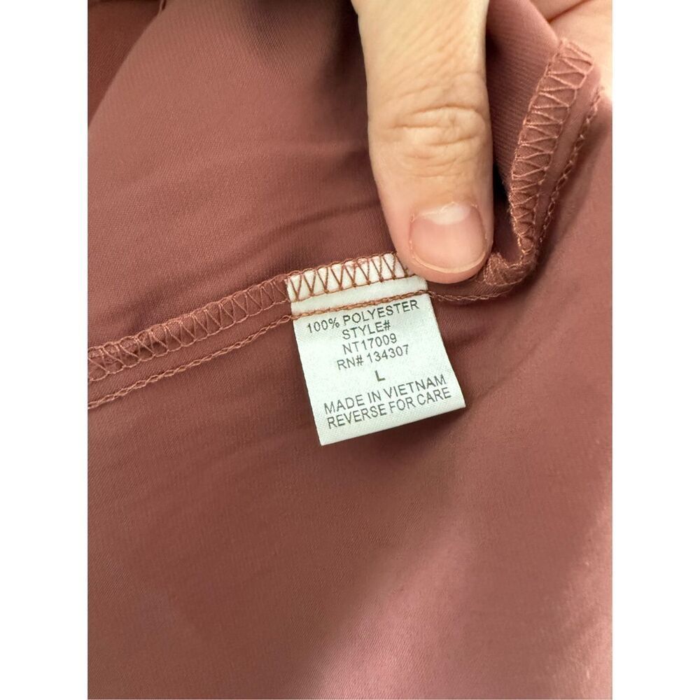 Lumiere Silky Soft Button Up Rust Color Tank Top … - image 5